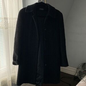 Studio Women's Classic Black Teddy Jacket